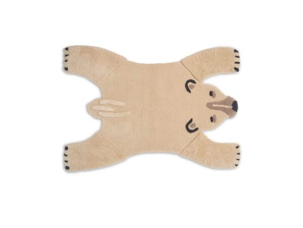 Hello RugS - 5' x 8 Feet', Ivory Kids Bear Figure Skin Rugs, - Image 2