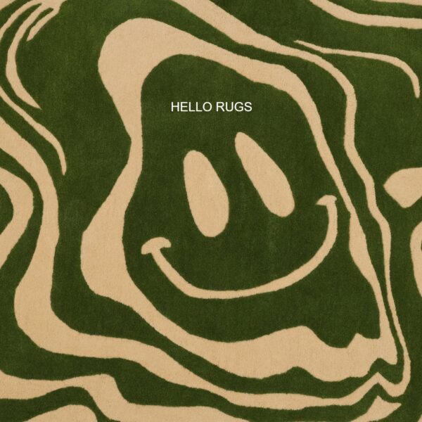Harlequin green RUG BY HELLO RUGS - Image 2