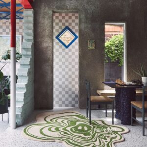 Harlequin green RUG BY HELLO RUGS