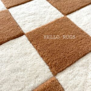 Checkers Brown RUGS BY HELLO RUGS - 4*6-