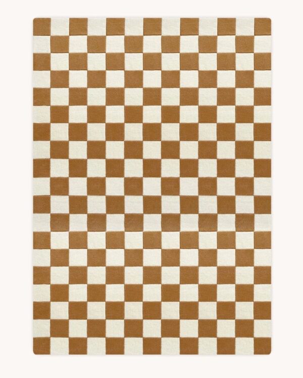 Checkers Brown RUGS BY HELLO RUGS - Image 3