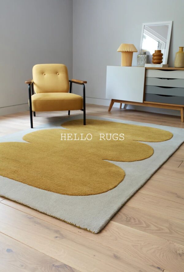 Felton yellow RUGS BY HELLO RUGS