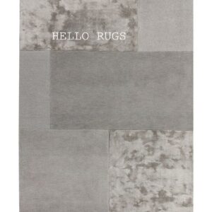 GRAY SILK RUGS BY HELLO RUGS