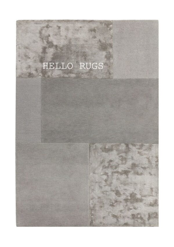 GRAY SILK RUGS BY HELLO RUGS