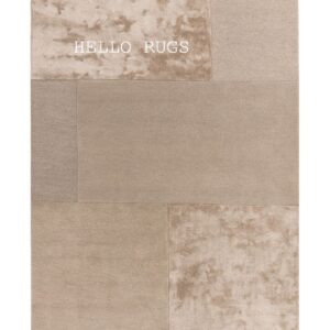 BEIGE SILK RUGS BY HELLO RUGS - 4*6-