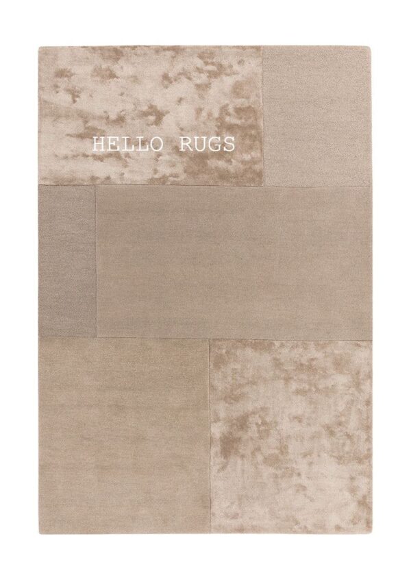 BEIGE SILK RUGS BY HELLO RUGS