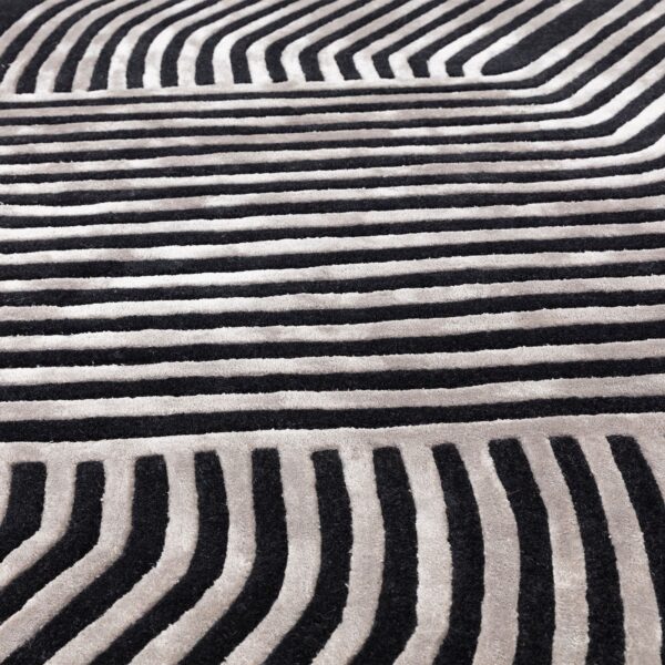 HARLE BLACK RUGS BY HELLO RUGS - Image 3