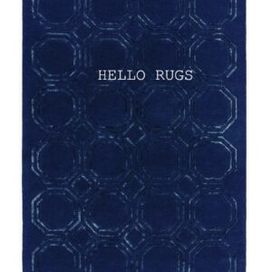 Harle-BLUE silk RUGS BY HELLO RUGS