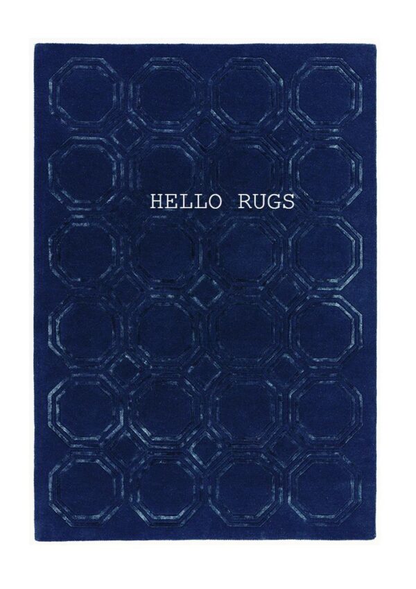 Harle-BLUE silk RUGS BY HELLO RUGS