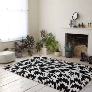 LEOPARD BLACK RUGS BY HELLO RUGS