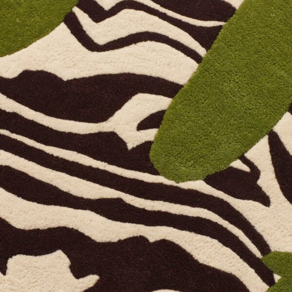 HENRY OLIVE GREEN & BROWN RUG BY HELLO RUGS - Image 2